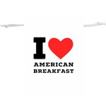 I love American breakfast Lightweight Drawstring Pouch (XL)