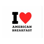 I love American breakfast Premium Plush Fleece Blanket (Large)