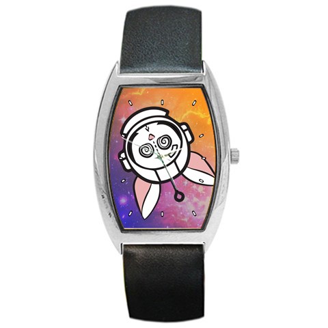 Dink Theeper Psychonaut Tonneau Leather Watch from ArtsNow.com Front