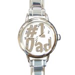 fatherday237 Round Italian Charm Watch