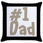 fatherday237 Throw Pillow Case (Black)