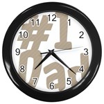 fatherday237 Wall Clock (Black)