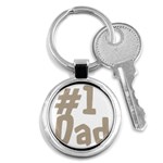 fatherday237 Key Chain (Round)