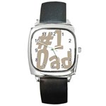 fatherday237 Square Metal Watch