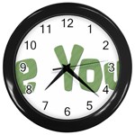 fatherday238 Wall Clock (Black)