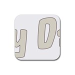 fatherday222 Rubber Coaster (Square)