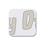 fatherday222 Rubber Square Coaster (4 pack)