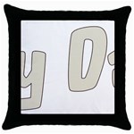 fatherday222 Throw Pillow Case (Black)