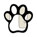 fatherday222 Magnet (Paw Print)