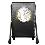 fatherday222 Pen Holder Desk Clock