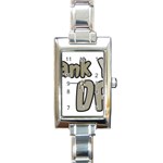 dad_0 Rectangular Italian Charm Watch