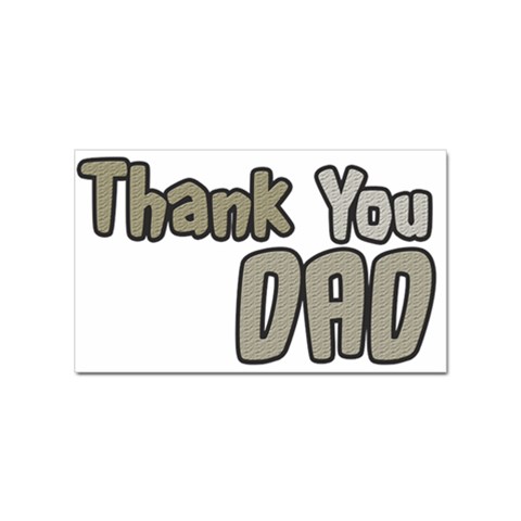 dad_0 Sticker (Rectangular) from ArtsNow.com Front