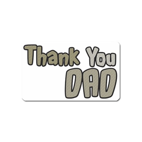 dad_0 Magnet (Name Card) from ArtsNow.com Front