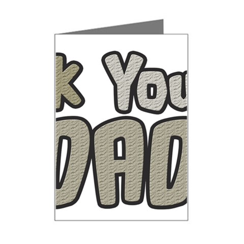 dad_0 Mini Greeting Card from ArtsNow.com Left