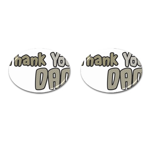 dad_0 Cufflinks (Oval) from ArtsNow.com Front(Pair)