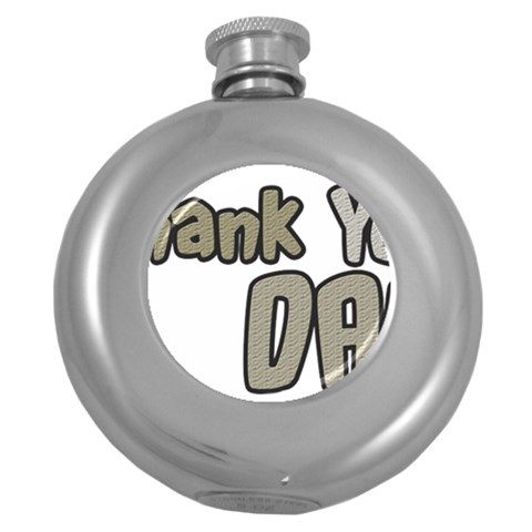 dad_0 Hip Flask (5 oz) from ArtsNow.com Front