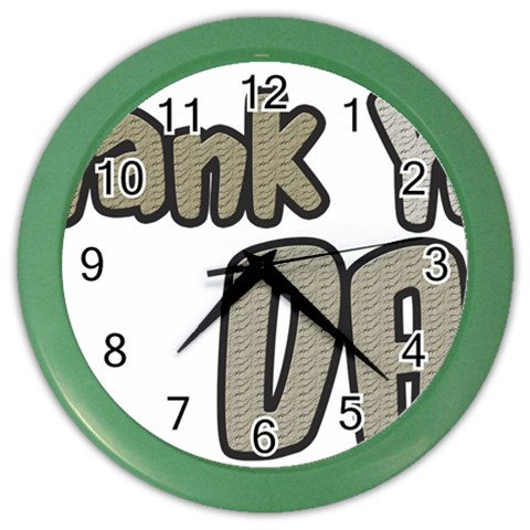 dad_0 Color Wall Clock from ArtsNow.com Front