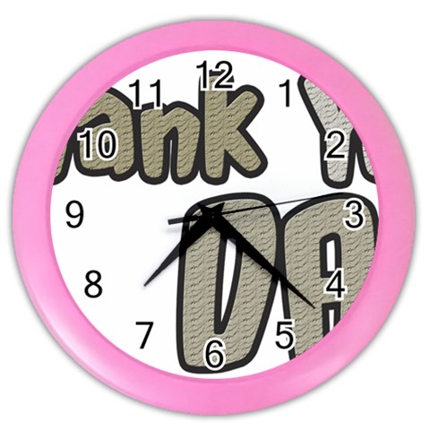 dad_0 Color Wall Clock from ArtsNow.com Front
