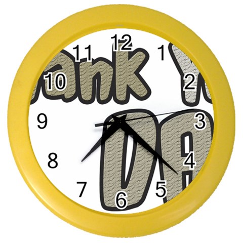 dad_0 Color Wall Clock from ArtsNow.com Front