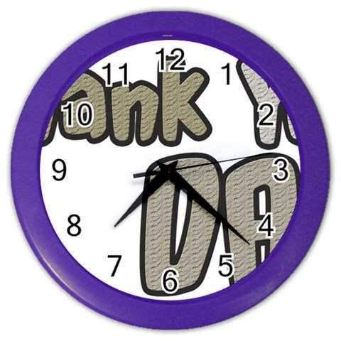 dad_0 Color Wall Clock from ArtsNow.com Front