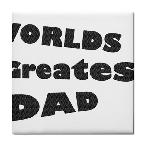 dad Tile Coaster from ArtsNow.com Front