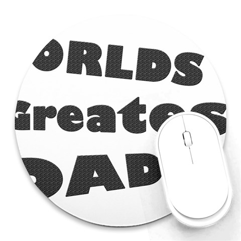 dad Round Mousepad from ArtsNow.com Front