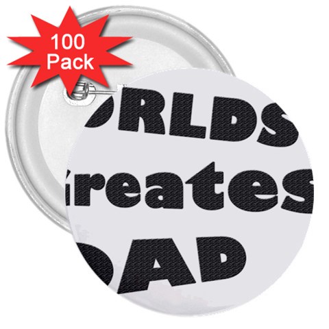 dad 3  Button (100 pack) from ArtsNow.com Front