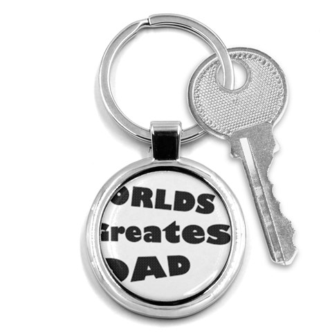 dad Key Chain (Round) from ArtsNow.com Front