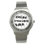 dad Stainless Steel Watch