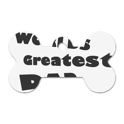 dad Dog Tag Bone (One Side) from ArtsNow.com Front