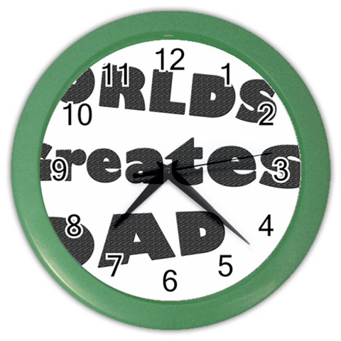 dad Color Wall Clock from ArtsNow.com Front