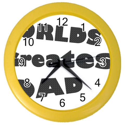 dad Color Wall Clock from ArtsNow.com Front