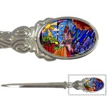 Beauty Stained Glass Castle Building Letter Opener