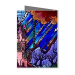 Beauty Stained Glass Castle Building Mini Greeting Cards (Pkg of 8)