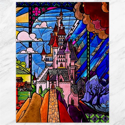 Beauty Stained Glass Castle Building Canvas 12  x 16  from ArtsNow.com 11.86 x15.41  Canvas - 1