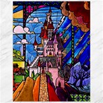 Beauty Stained Glass Castle Building Canvas 12  x 16 