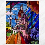 Beauty Stained Glass Castle Building Canvas 18  x 24 