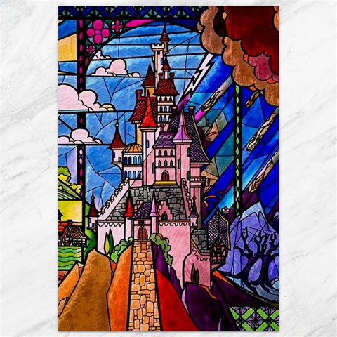 Beauty Stained Glass Castle Building Canvas 20  x 30  from ArtsNow.com 19.62 x28.9  Canvas - 1