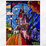 Beauty Stained Glass Castle Building Canvas 36  x 48 