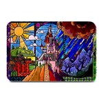 Beauty Stained Glass Castle Building Plate Mats