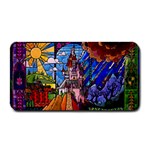 Beauty Stained Glass Castle Building Medium Bar Mat