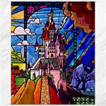 Beauty Stained Glass Castle Building Canvas 11  x 14 