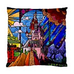 Beauty Stained Glass Castle Building Standard Cushion Case (Two Sides)