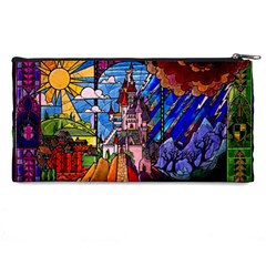 Beauty Stained Glass Castle Building Pencil Case from ArtsNow.com Back