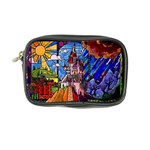 Beauty Stained Glass Castle Building Coin Purse