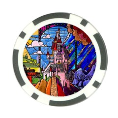Beauty Stained Glass Castle Building Poker Chip Card Guard (10 pack) from ArtsNow.com Back