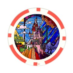 Beauty Stained Glass Castle Building Poker Chip Card Guard (10 pack) from ArtsNow.com Back