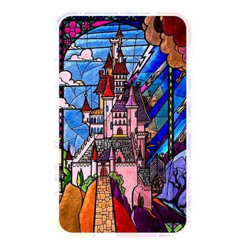 Beauty Stained Glass Castle Building Memory Card Reader (Rectangular) from ArtsNow.com Front
