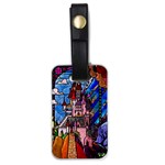 Beauty Stained Glass Castle Building Luggage Tag (one side)