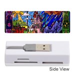 Beauty Stained Glass Castle Building Memory Card Reader (Stick)